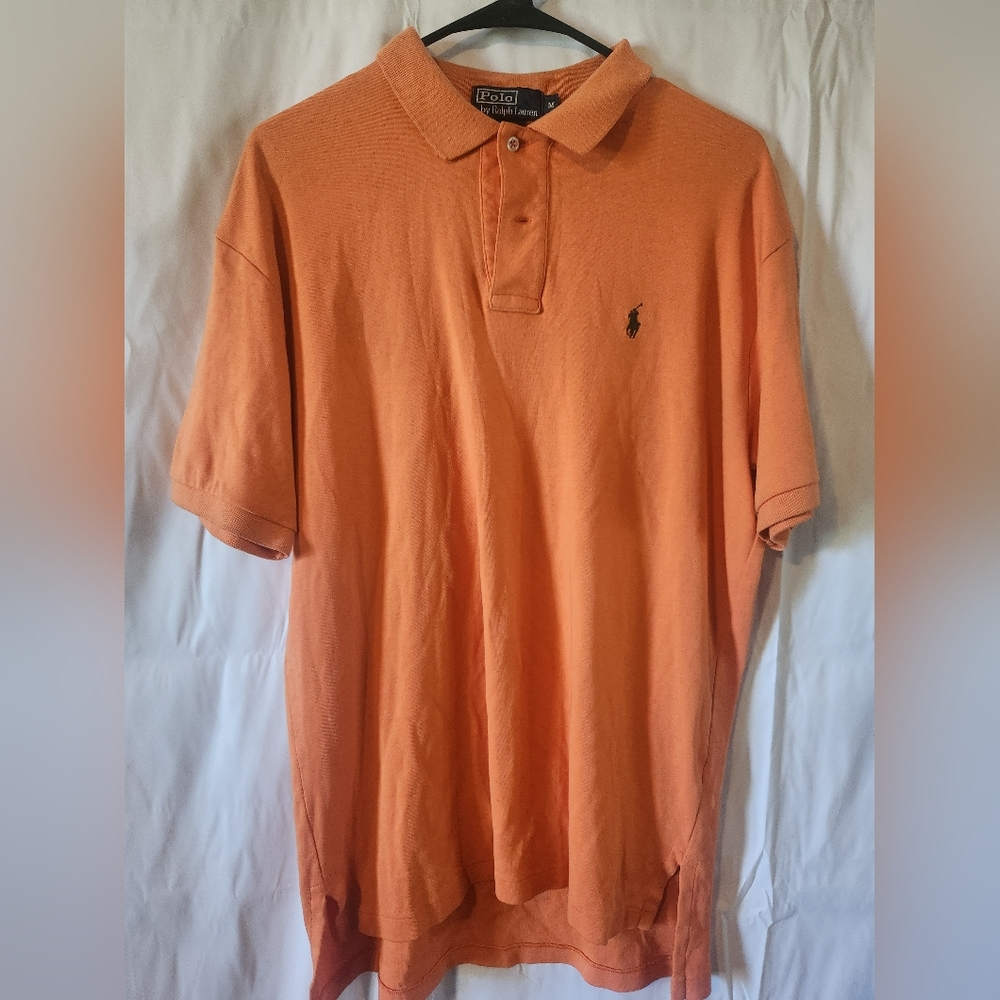 Men's Ralph Lauren orange polo size medium